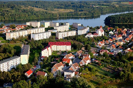 Lotnicze, EU, PL, warm - maz. Osiedle mieszkaniowe w Mragowie.